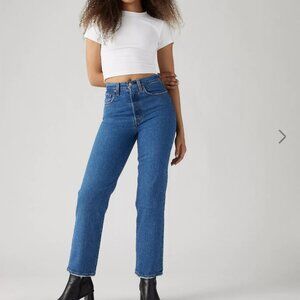 Levi's Premium Ribcage Straight Ankle Women's Jeans Jazzpop Size 27 Womens